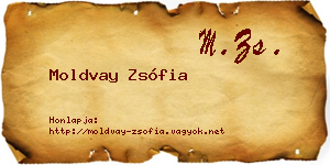 Moldvay Zsófia névjegykártya
