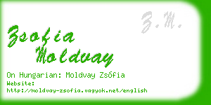 zsofia moldvay business card